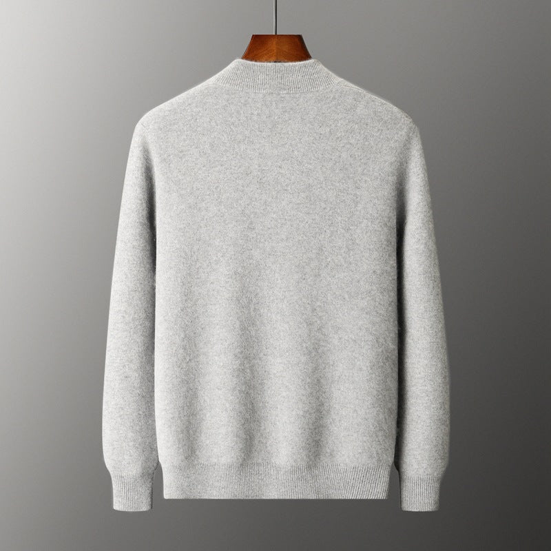 Pallaband ™️ autumn and winter cashmere sweater thickened cardigan men's double-sided knitted warm sweater cardigan