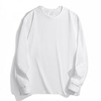 Palla Band ™️ 500G heavy bottoming shirt, American small neckline loose cotton thickened long sleeve t-shirt