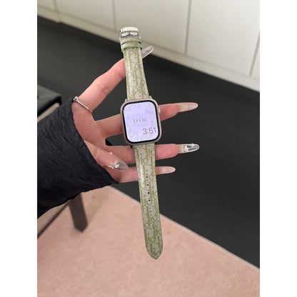 Premium Leather Butterfly Buckle Leather iwatch Strap for Apple Watch Strap s10s98