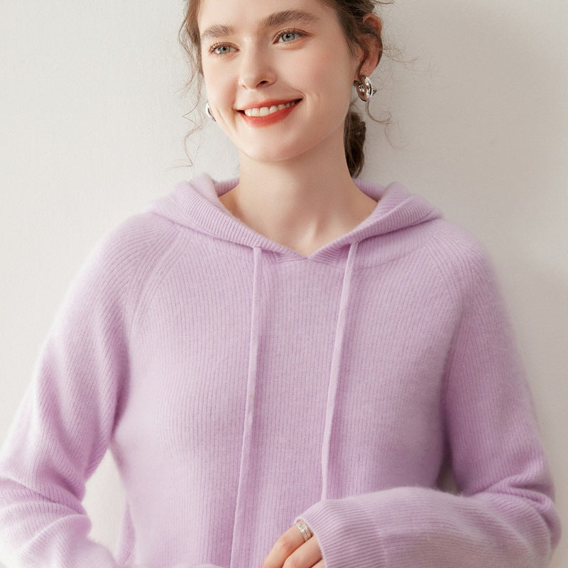 Pallaband ™️ 100% cashmere hooded sweater