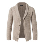 Autumn and winter new twist single-breasted button-down long sleeve thickened cardigan jacket