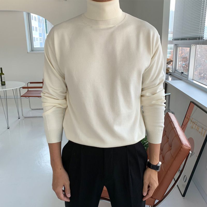 Men's Basic Sweater Bottom Sweater Knitted Sweater