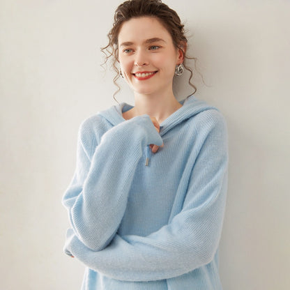 Pallaband ™️ 100% cashmere hooded sweater
