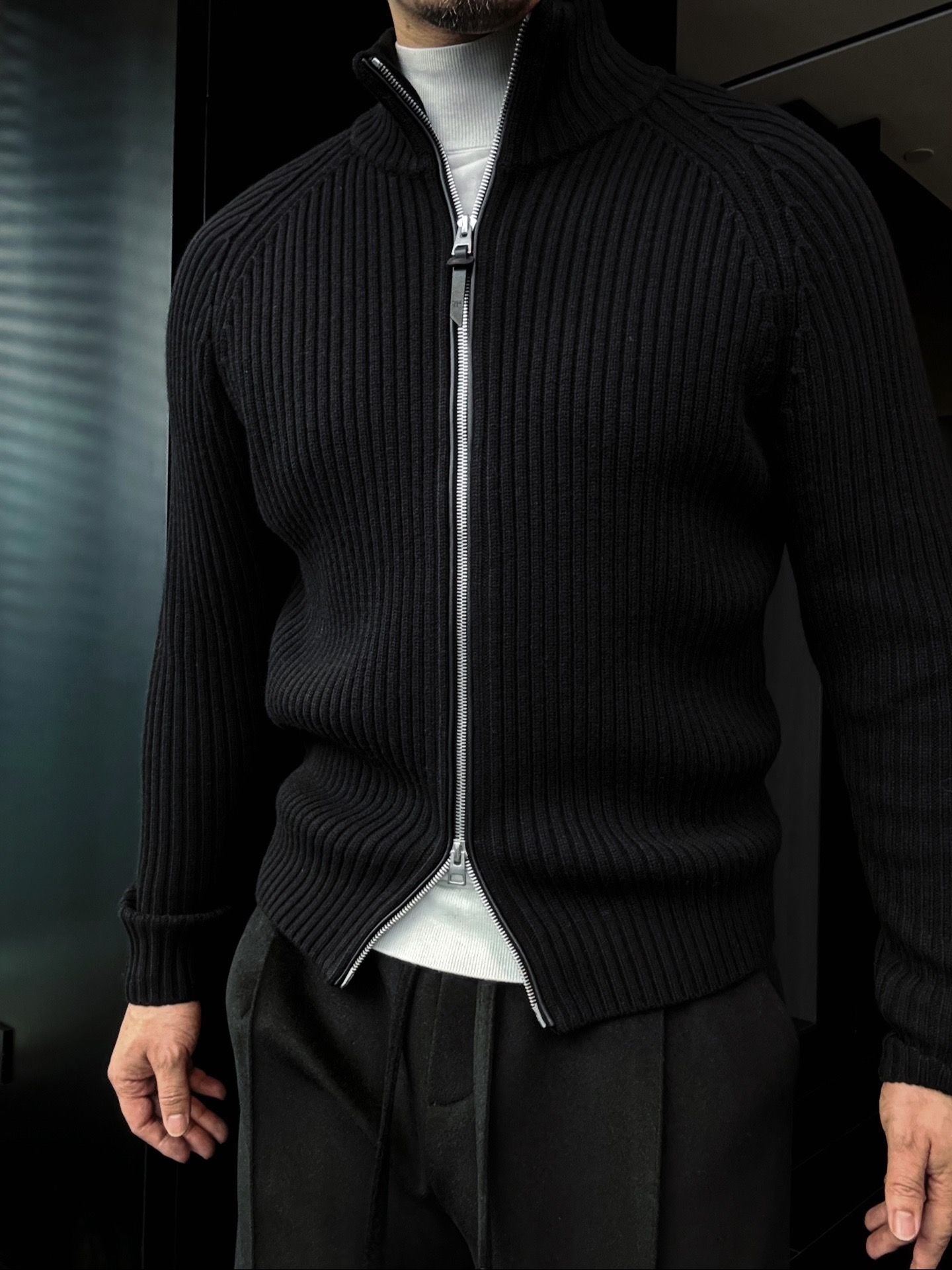 Pallaband™️ double-ended zip-up sporty cardigan