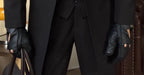 Men's mid-length lapel three-piece suit set