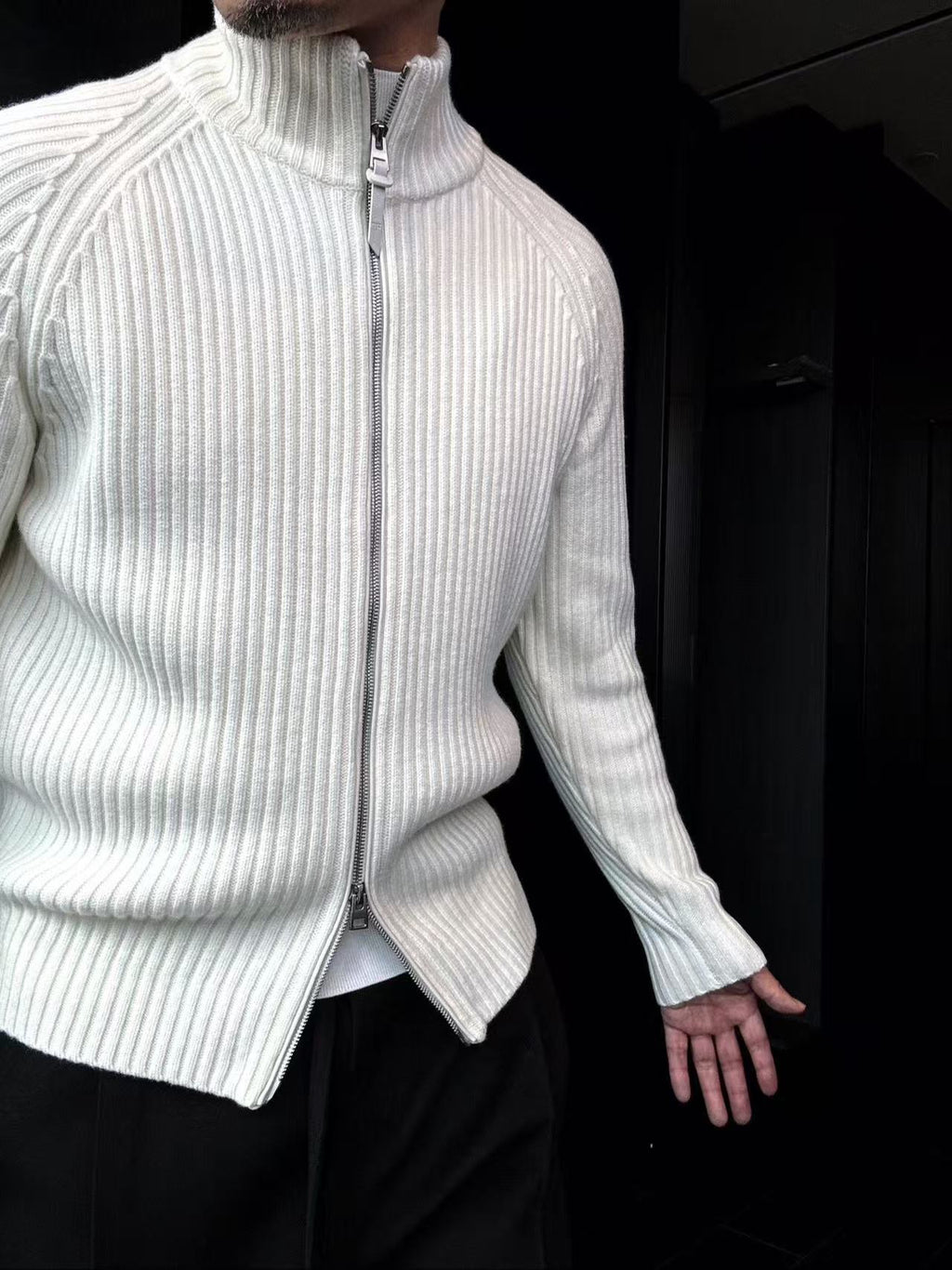 Pallaband™️ double-ended zip-up sporty cardigan