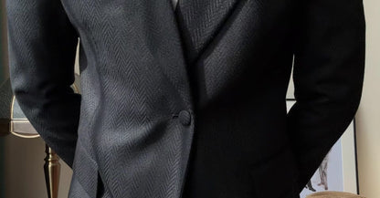 A new men's one-button fashionable and light luxury Suit