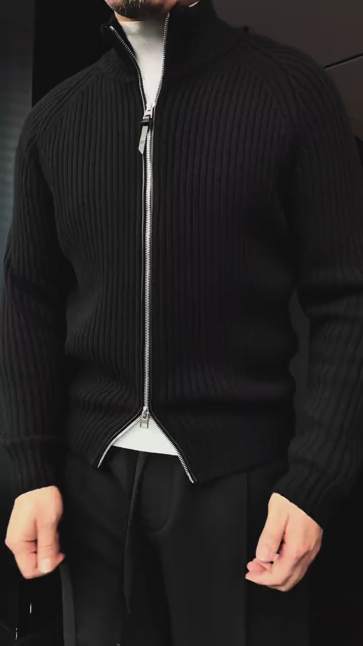 Pallaband™️ double-ended zip-up sporty cardigan